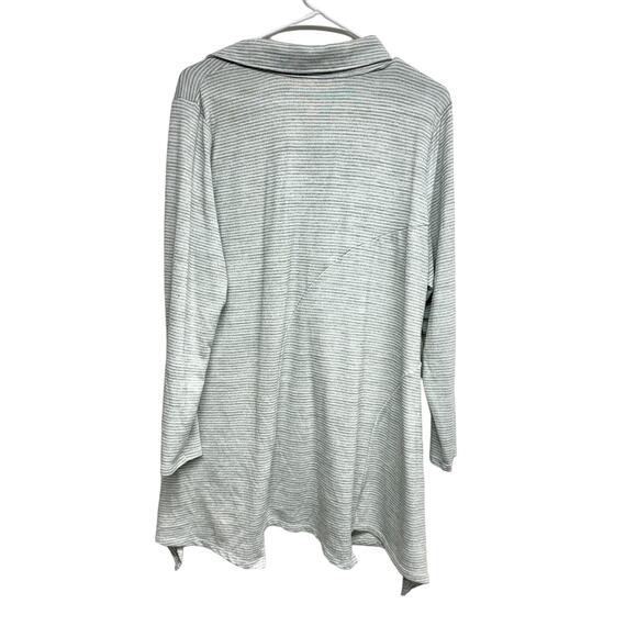 Soft Surroundings Tamara Lightweight Knit Asymmetrical Button Tunic Large - Picture 3 of 3